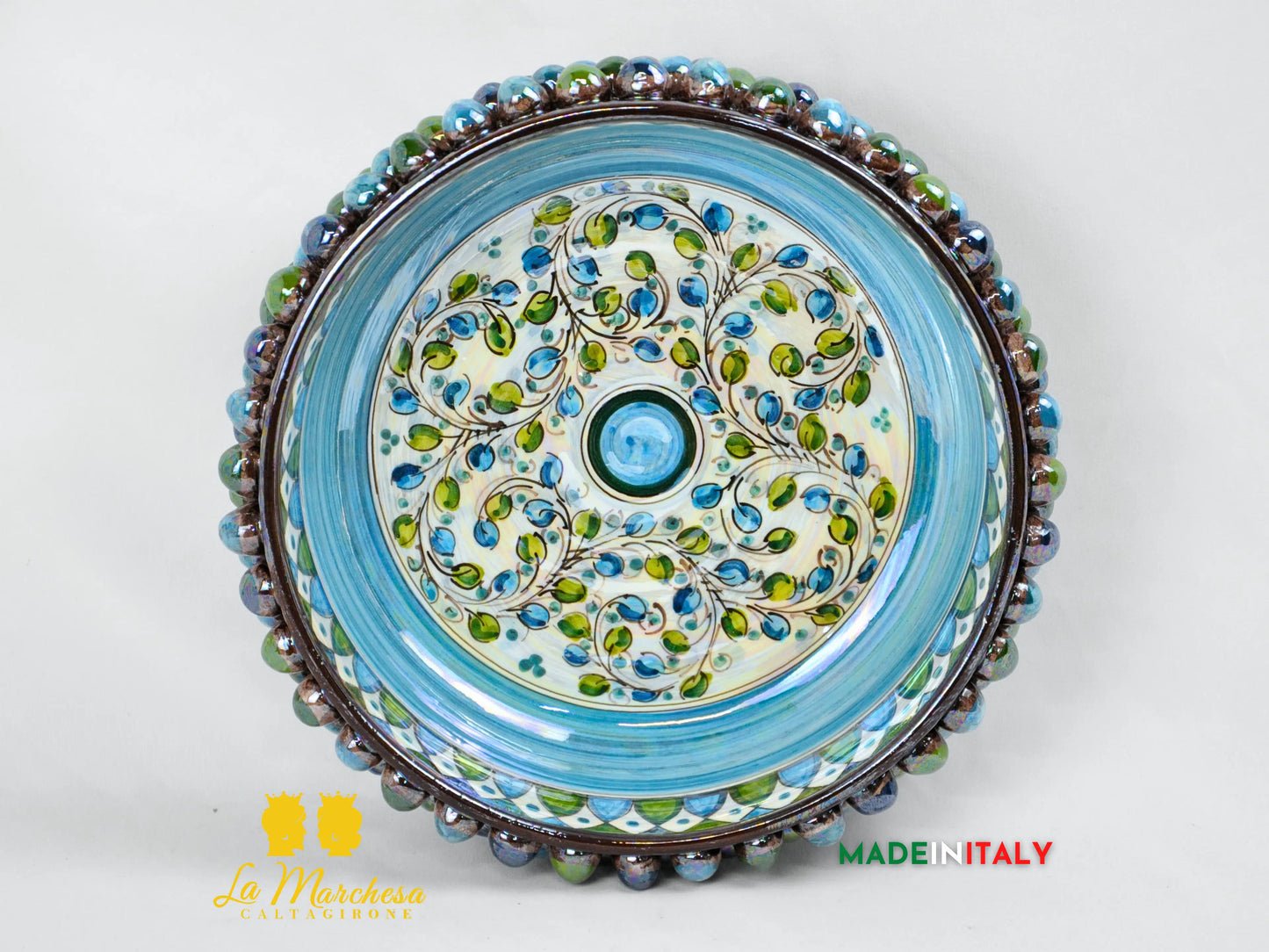 Ciotola Svuotatasche Madreperla in Ceramica di Caltagirone - Vari Modelli