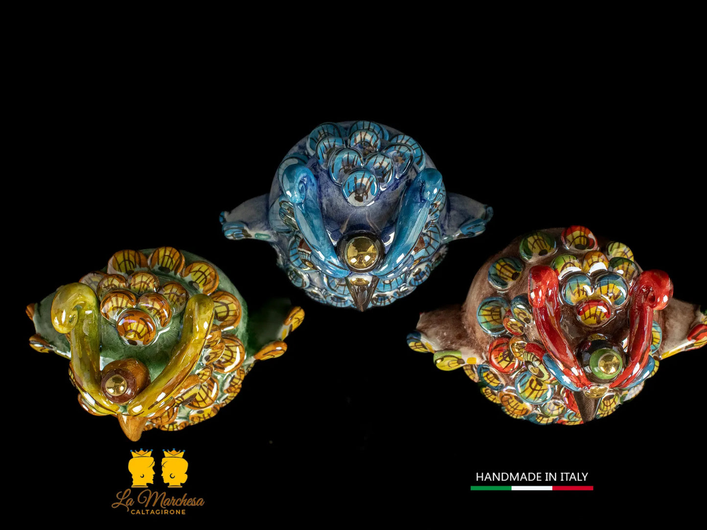 statuette gufi fatte a mano