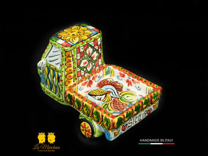 LAPA - modellino Ape Piaggio Ceramica di Caltagirone Carretto M