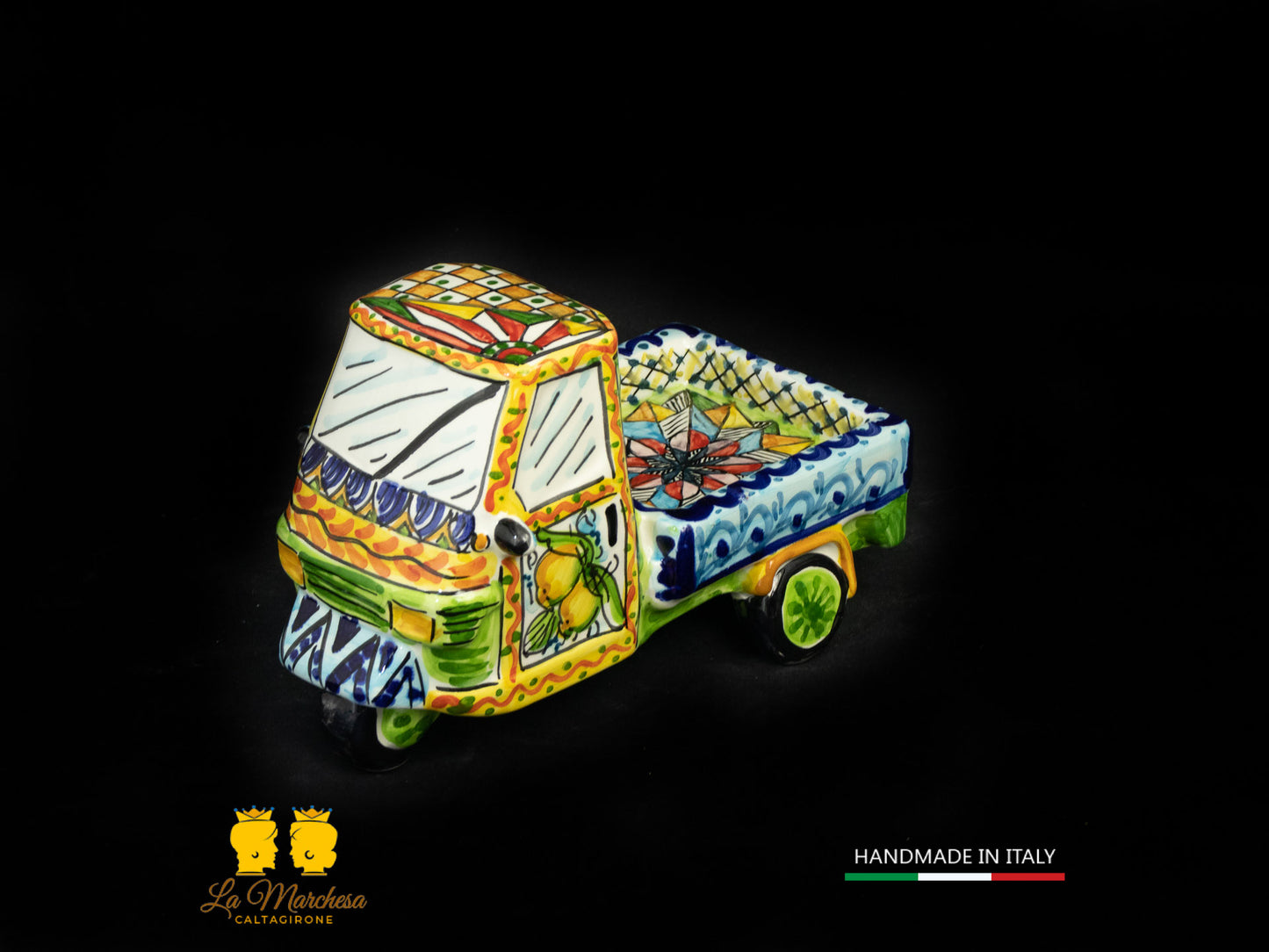 LAPA - modellino Ape Piaggio Ceramica di Caltagirone Carretto M