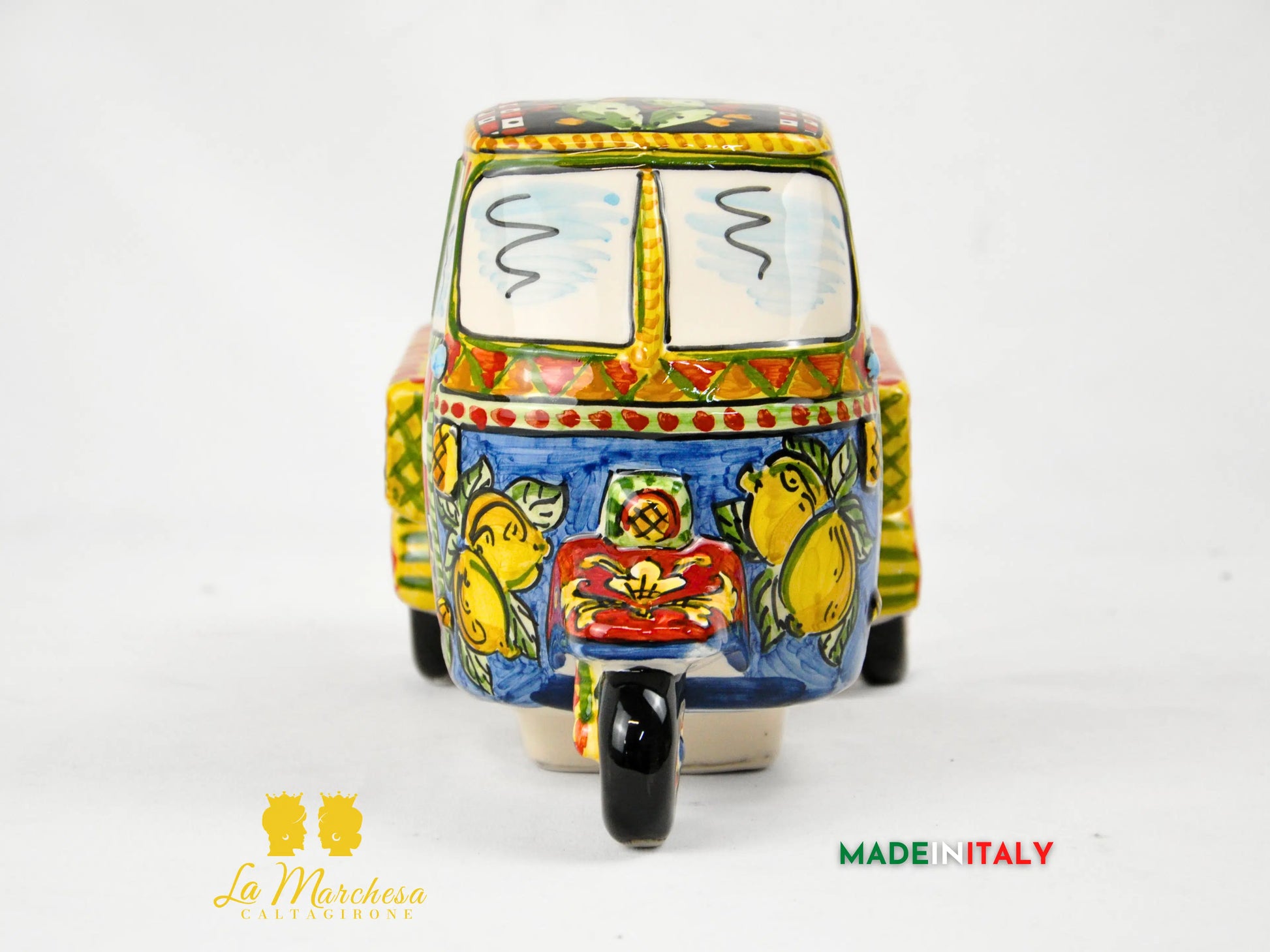 LAPA - Ape Piaggio in Ceramica di Caltagirone Carretto Gigante 29cm
