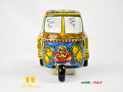 LAPA - Ape Piaggio in Ceramica di Caltagirone Carretto Gigante 29cm