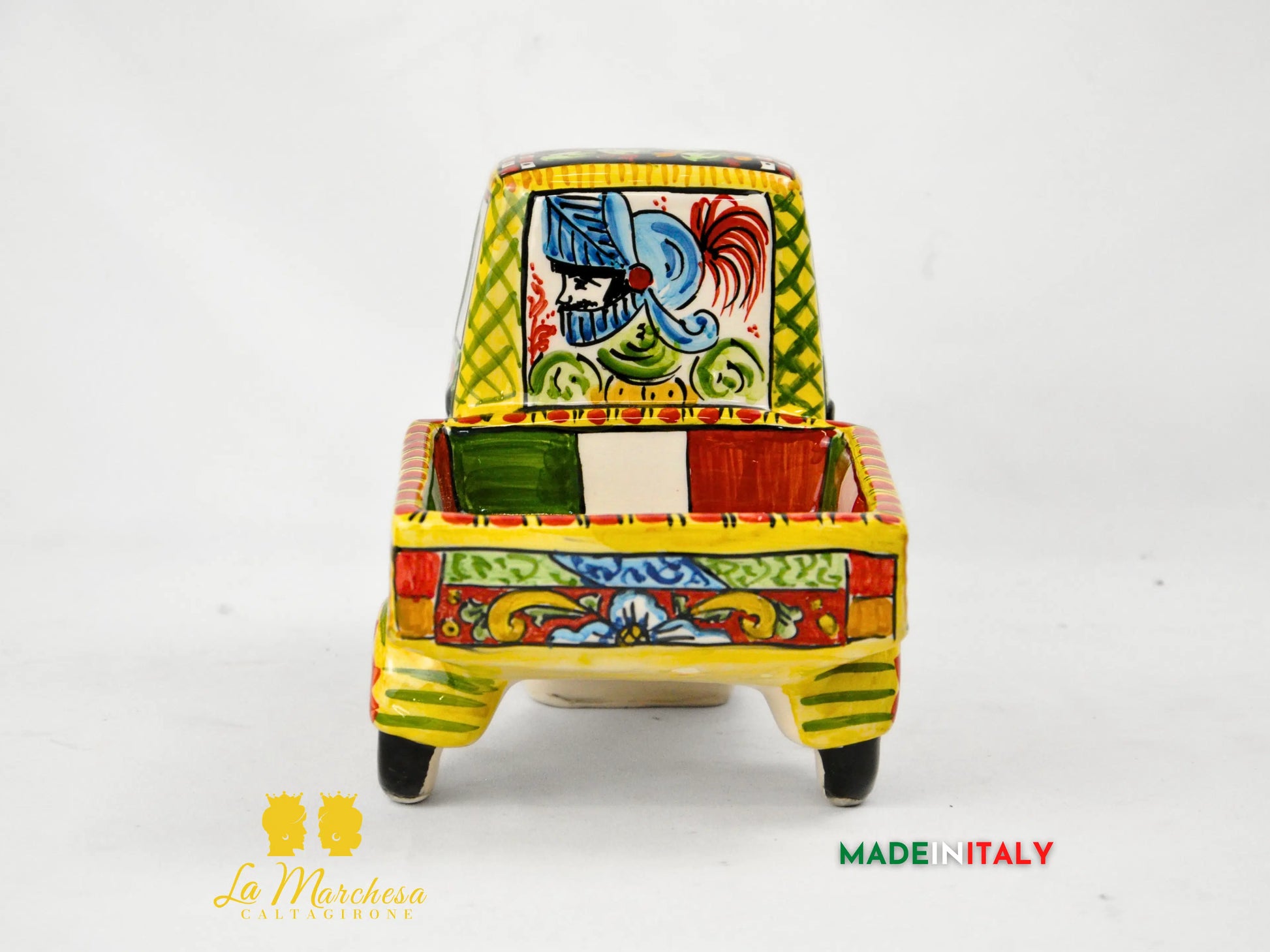 LAPA - Ape Piaggio in Ceramica di Caltagirone Carretto Gigante 29cm