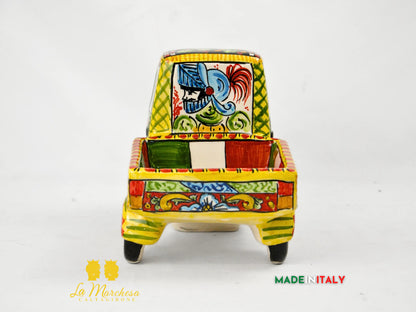 LAPA - Ape Piaggio in Ceramica di Caltagirone Carretto Gigante 29cm
