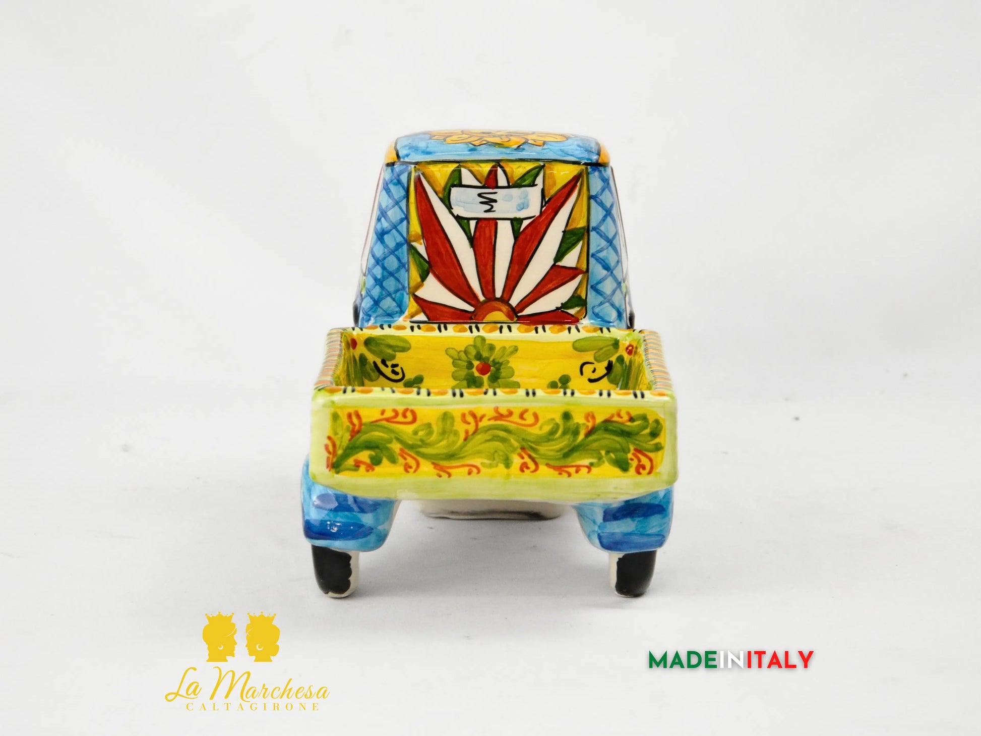 LAPA - Ape Piaggio in Ceramica di Caltagirone Carretto Gigante 29cm