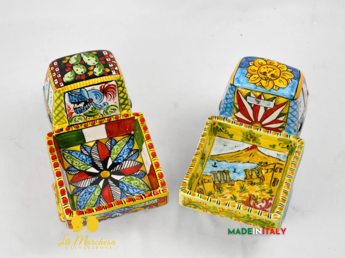 LAPA - Ape Piaggio in Ceramica di Caltagirone Carretto Gigante 29cm