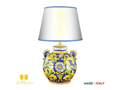 Lampada Barocca in Ceramica di Caltagirone 58cm - Vari Modelli