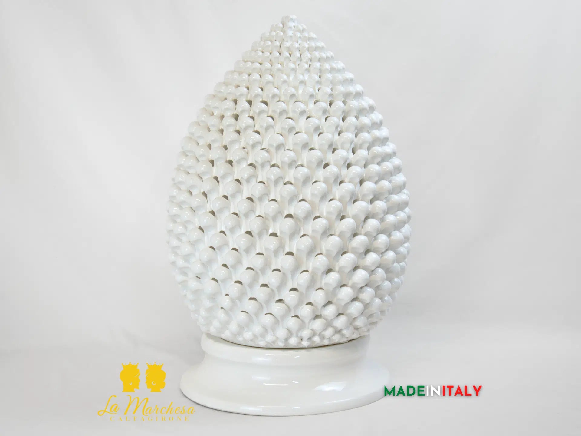 Lampada Pigna Siciliana Traforata in Ceramica di Caltagirone - Vari Modelli c