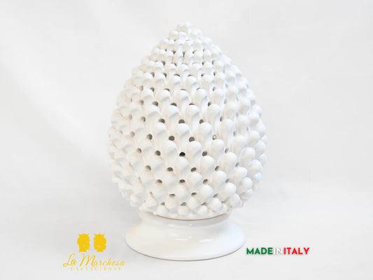 OUTLET - Lampada Pigna Traforata in Ceramica di Caltagirone