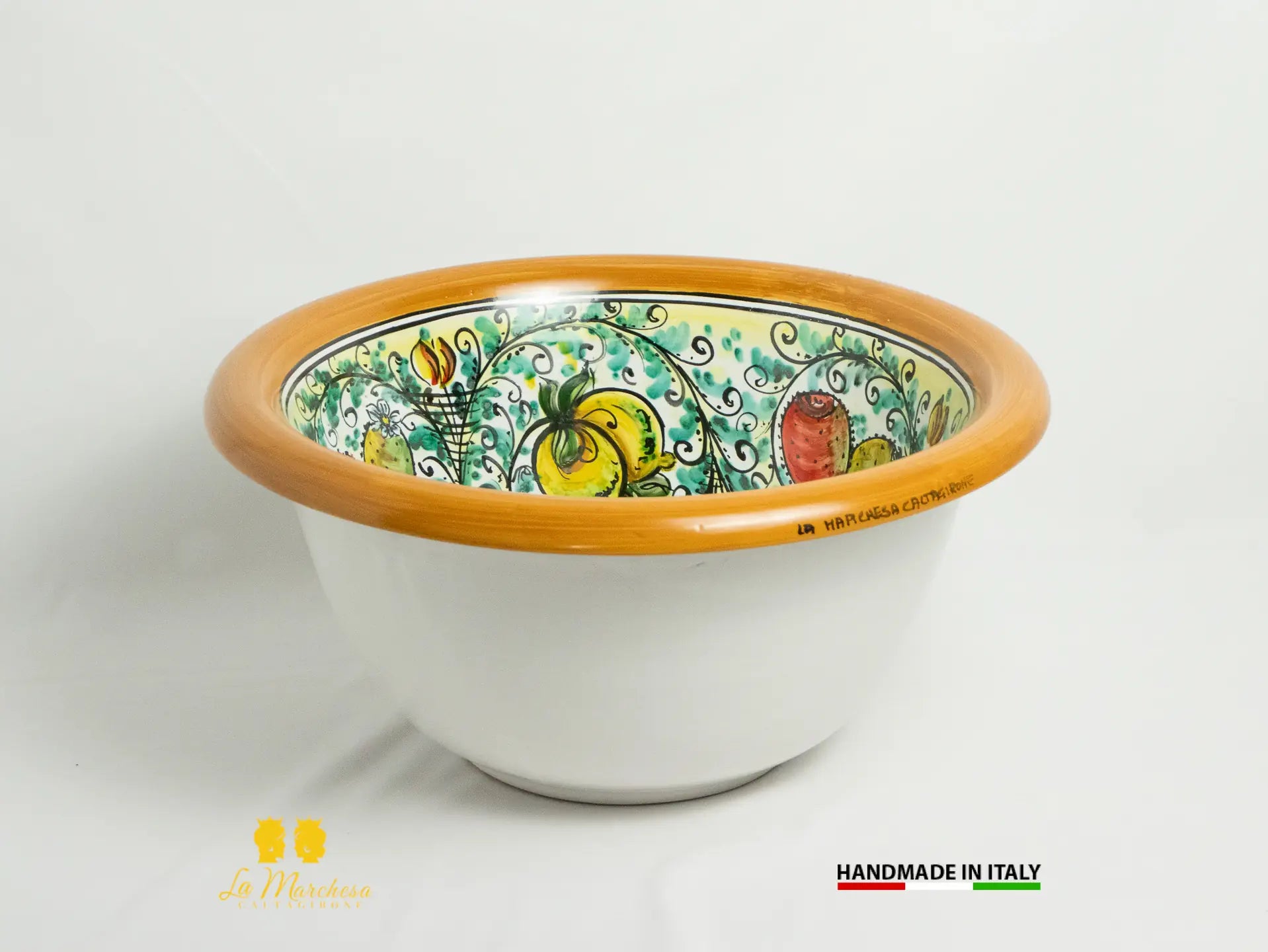 Lavandino in Ceramica di Caltagirone per esterno/interno - Vari Decori