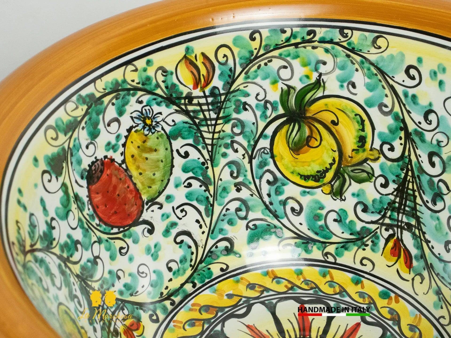 Lavandino in Ceramica di Caltagirone per esterno/interno - Vari Decori