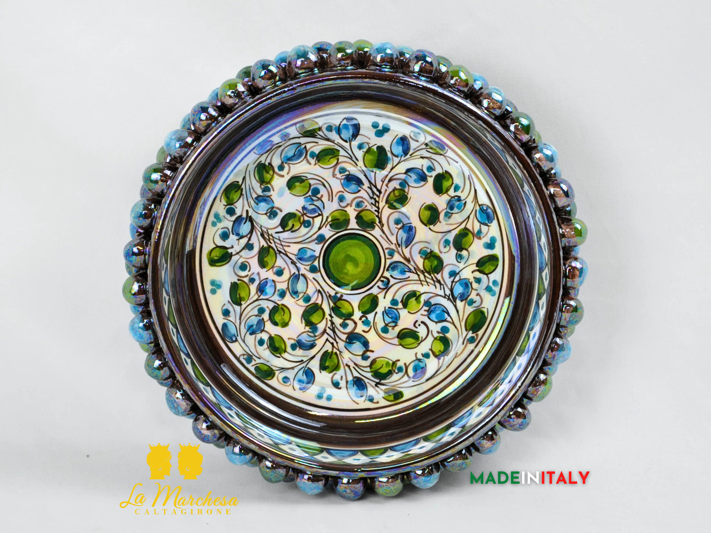 Ciotola Svuotatasche Madreperla in Ceramica di Caltagirone - Vari Modelli