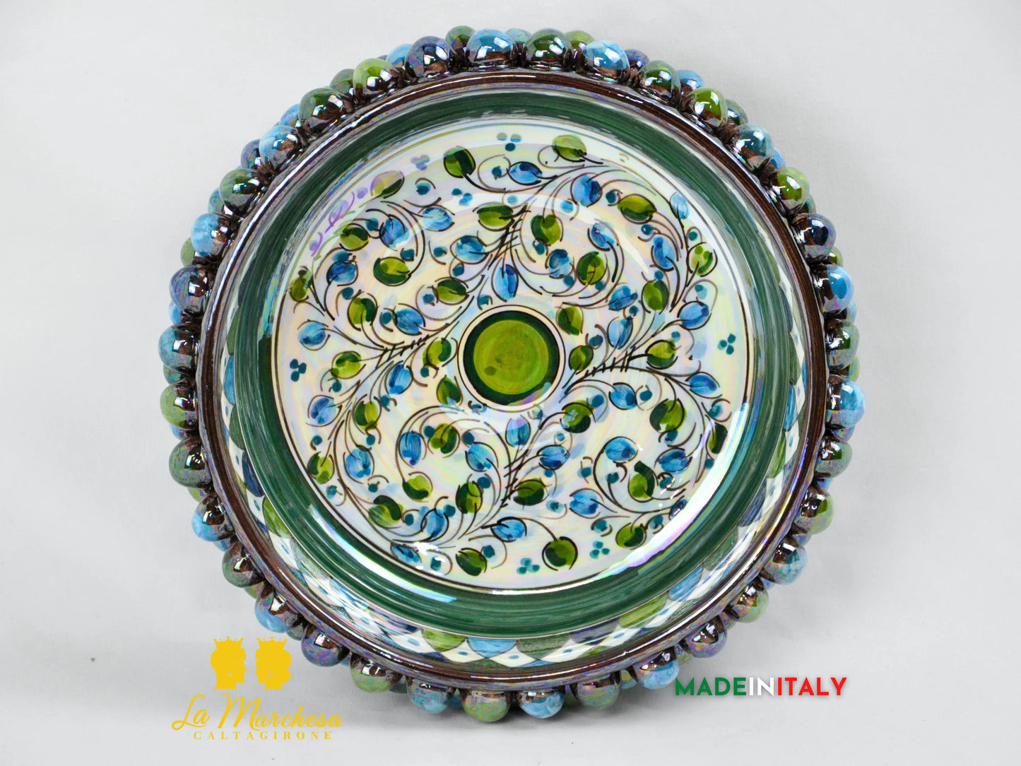 Ciotola Svuotatasche Madreperla in Ceramica di Caltagirone - Vari Modelli