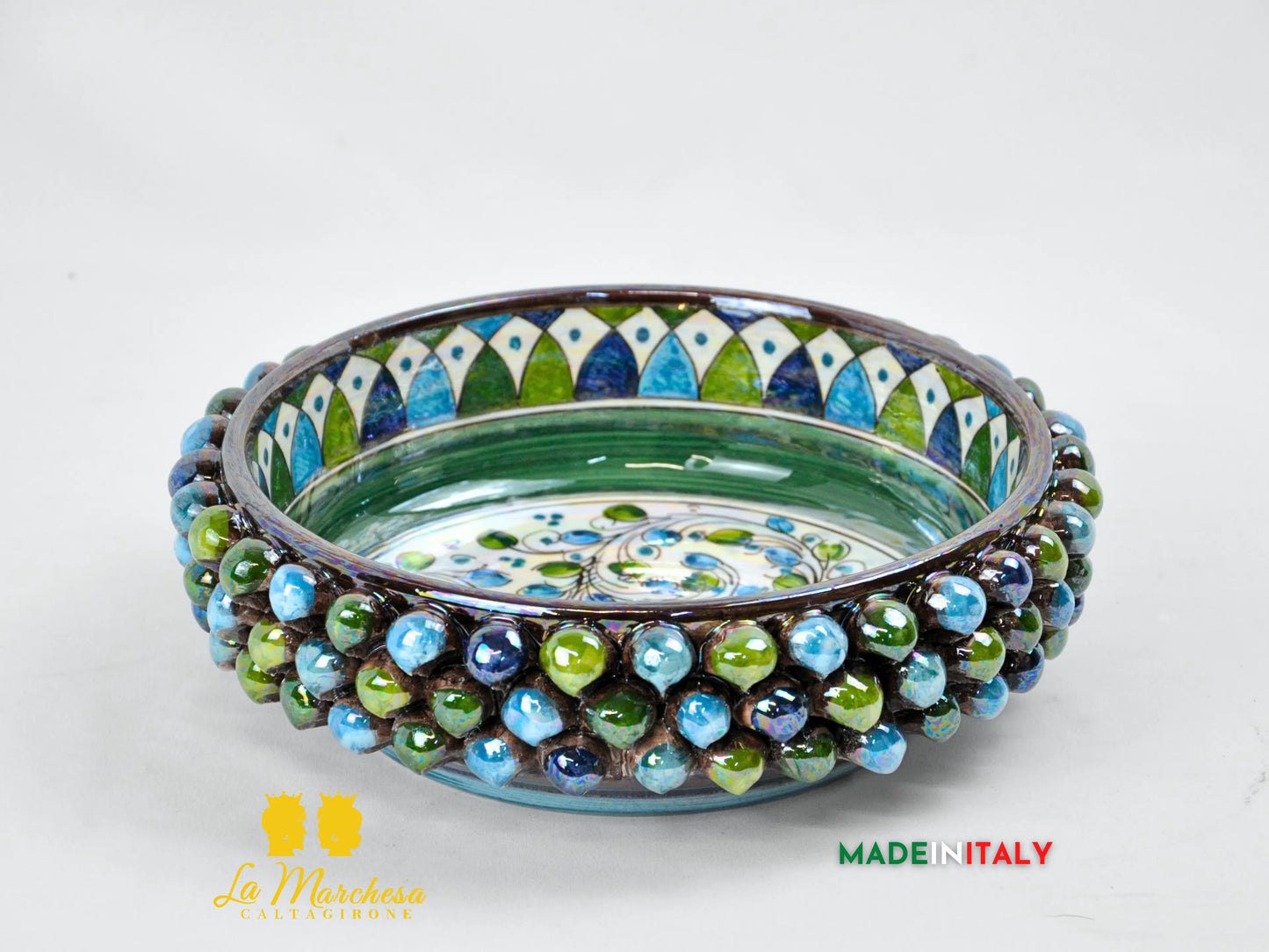 Ciotola Svuotatasche Madreperla in Ceramica di Caltagirone - Vari Modelli