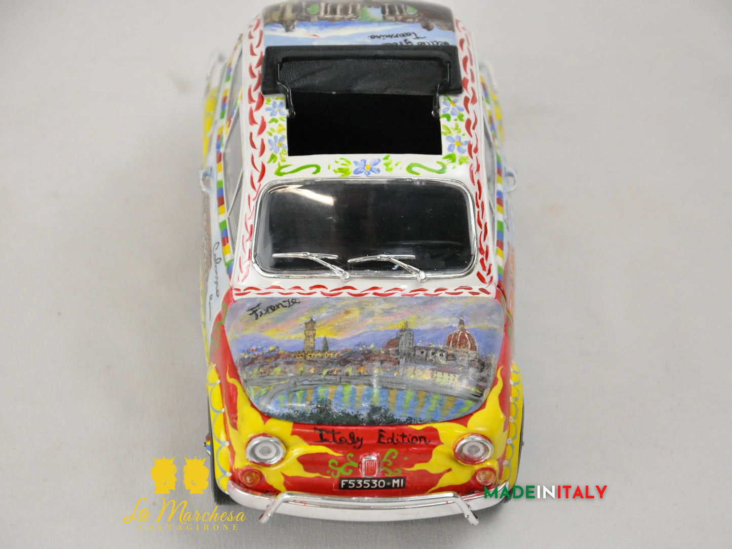 Modellino Bburago FIAT 500 Carretto Siciliano ITALY