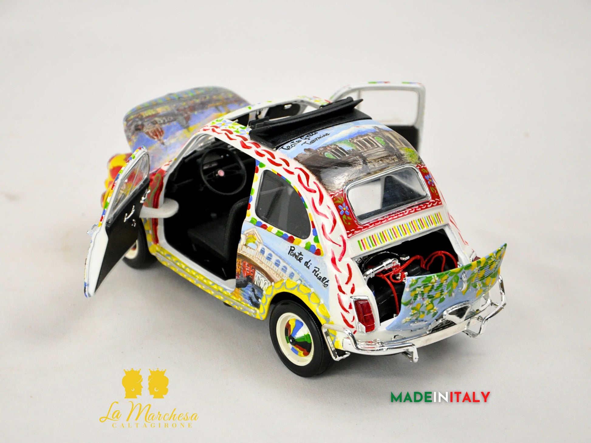 Modellino Bburago FIAT 500 Carretto Siciliano ITALY