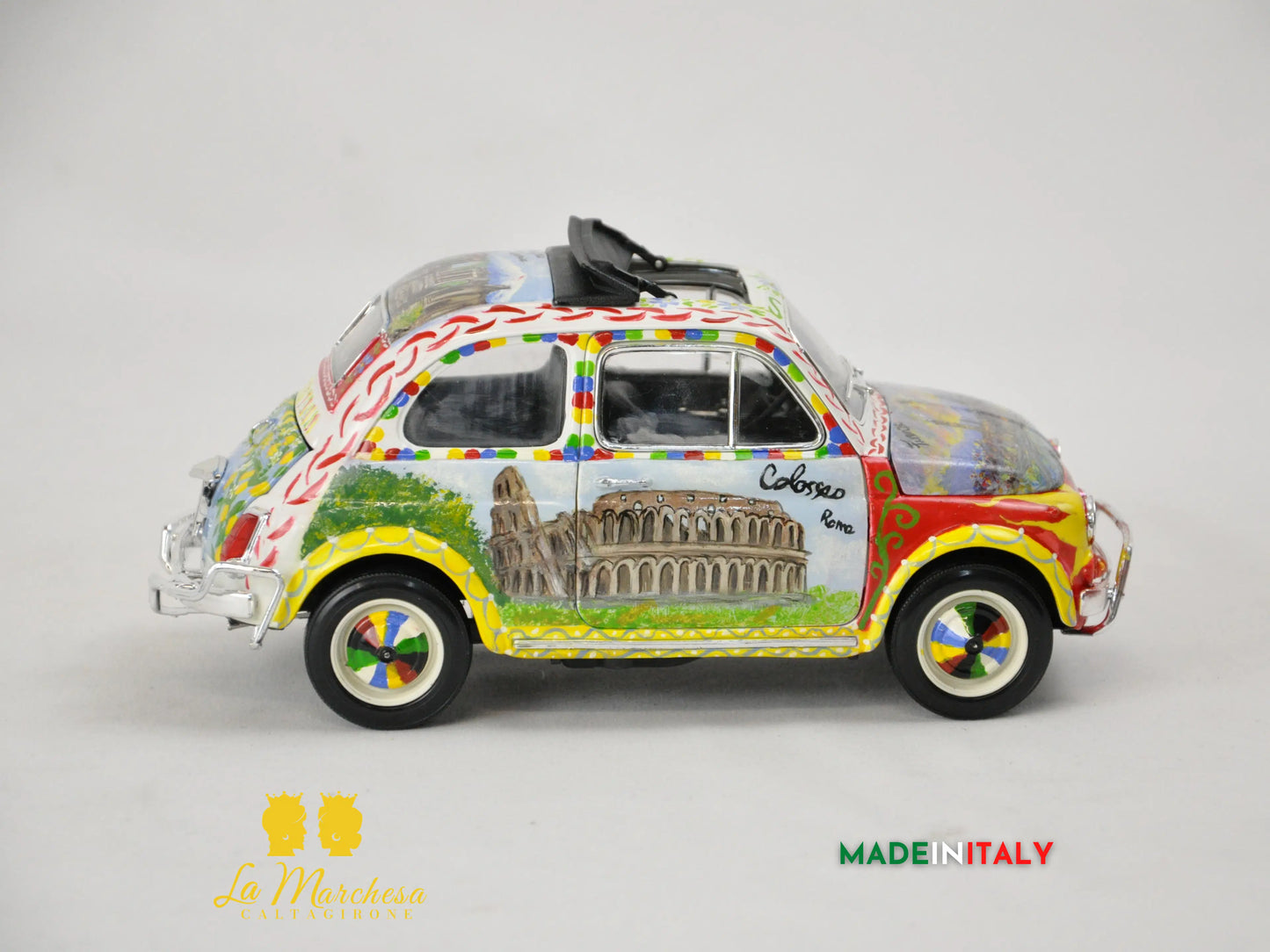 Modellino Bburago FIAT 500 Carretto Siciliano ITALY