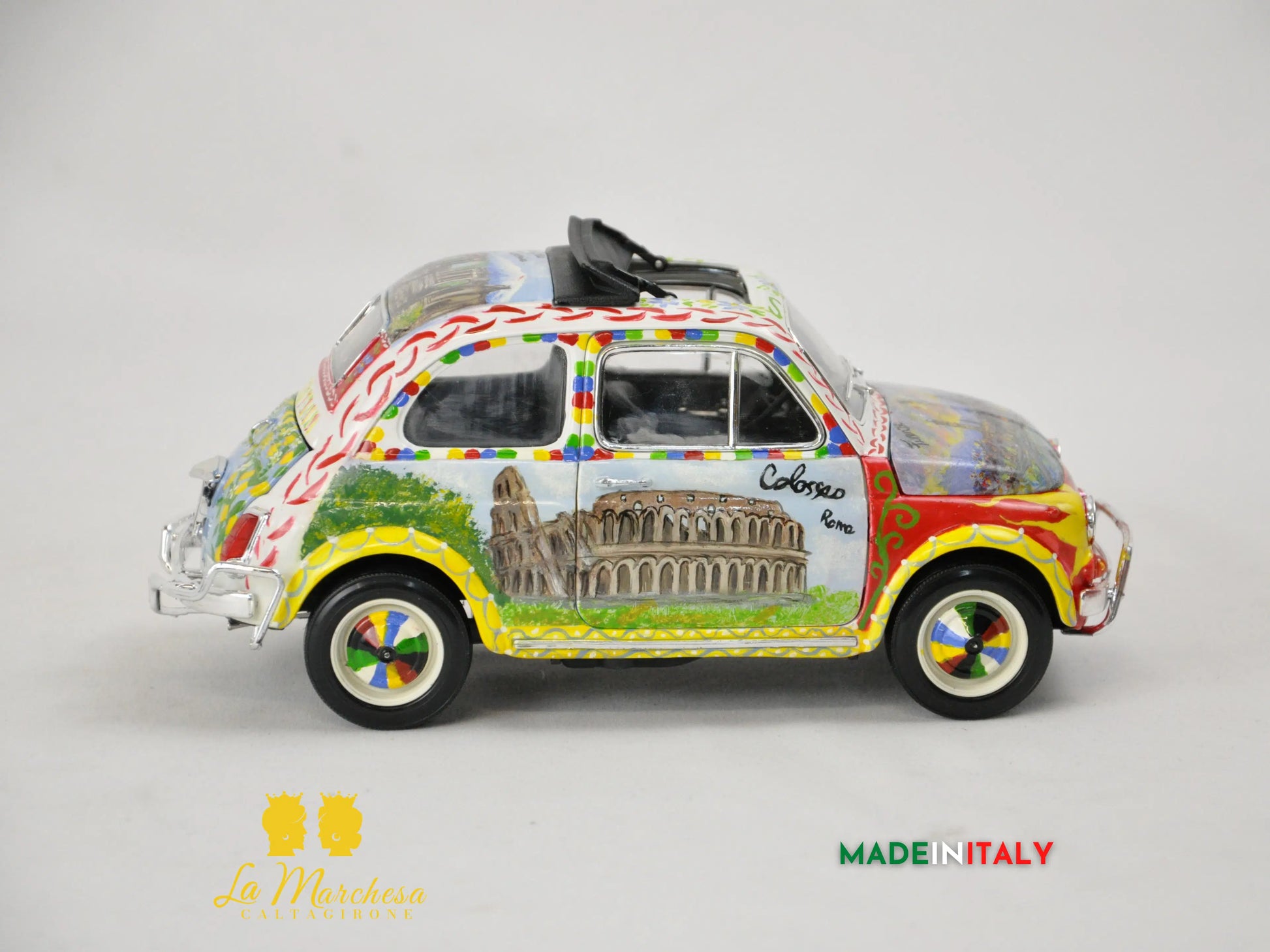 Modellino Bburago FIAT 500 Carretto Siciliano ITALY