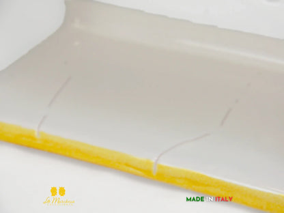 OUTLET - Fioriera da Esterno in Ceramica di Caltagirone Rettangolare 31cm
