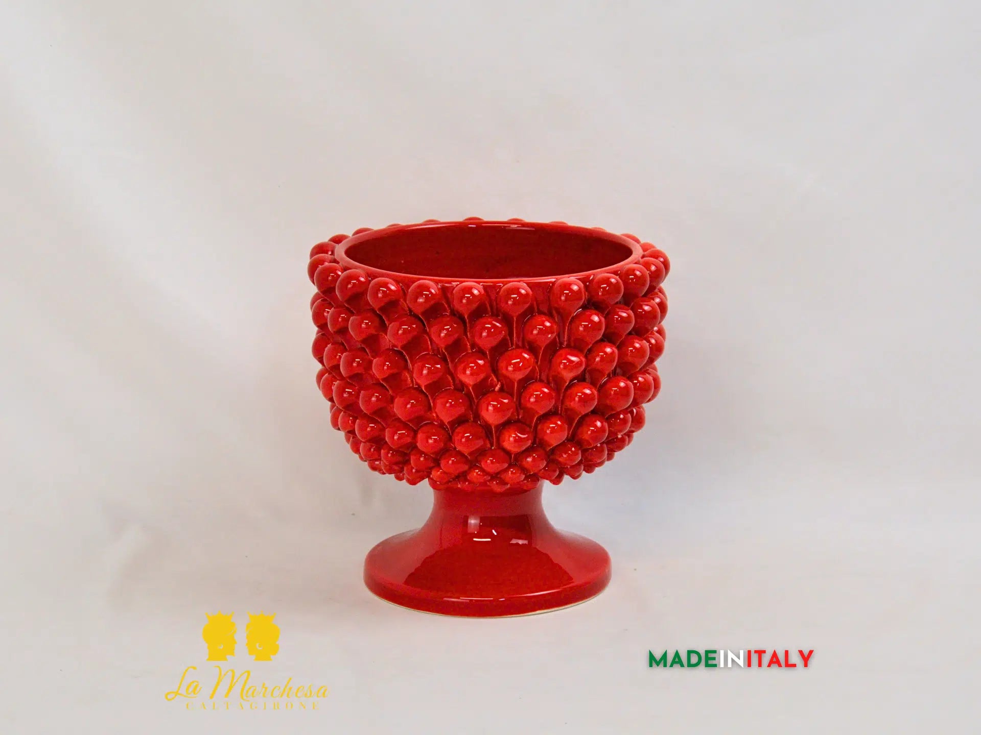 OUTLET Porta Pianta Stile Pigna Siciliana Colorato in Ceramica di Caltagirone - Vari Modelli