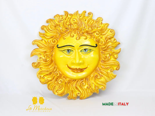 OUTLET - Sole Fuoco in Ceramica di Caltagirone 54cm