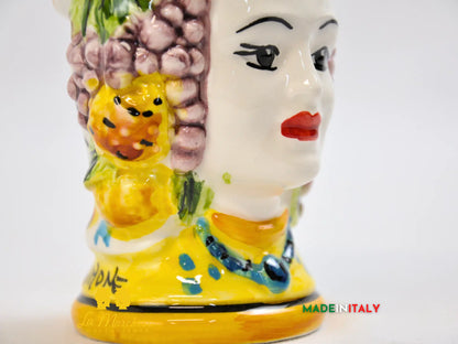 OUTLET - Teste di Moro Frutta in Ceramica di Caltagirone 11cm