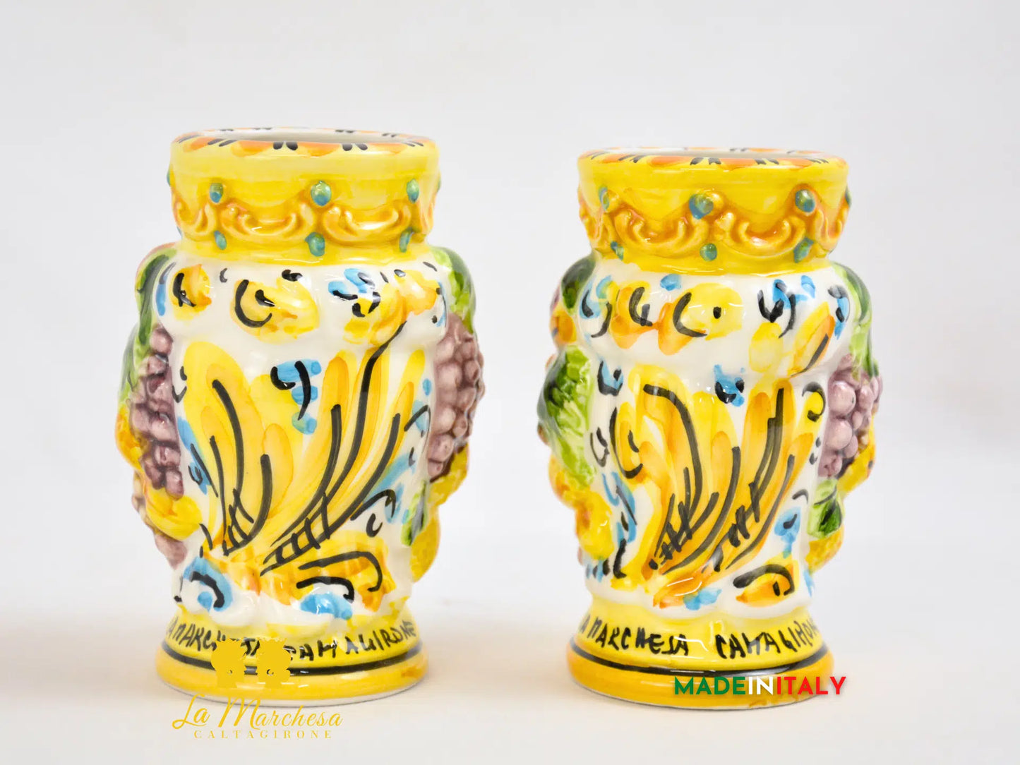 OUTLET - Teste di Moro Frutta in Ceramica di Caltagirone 11cm