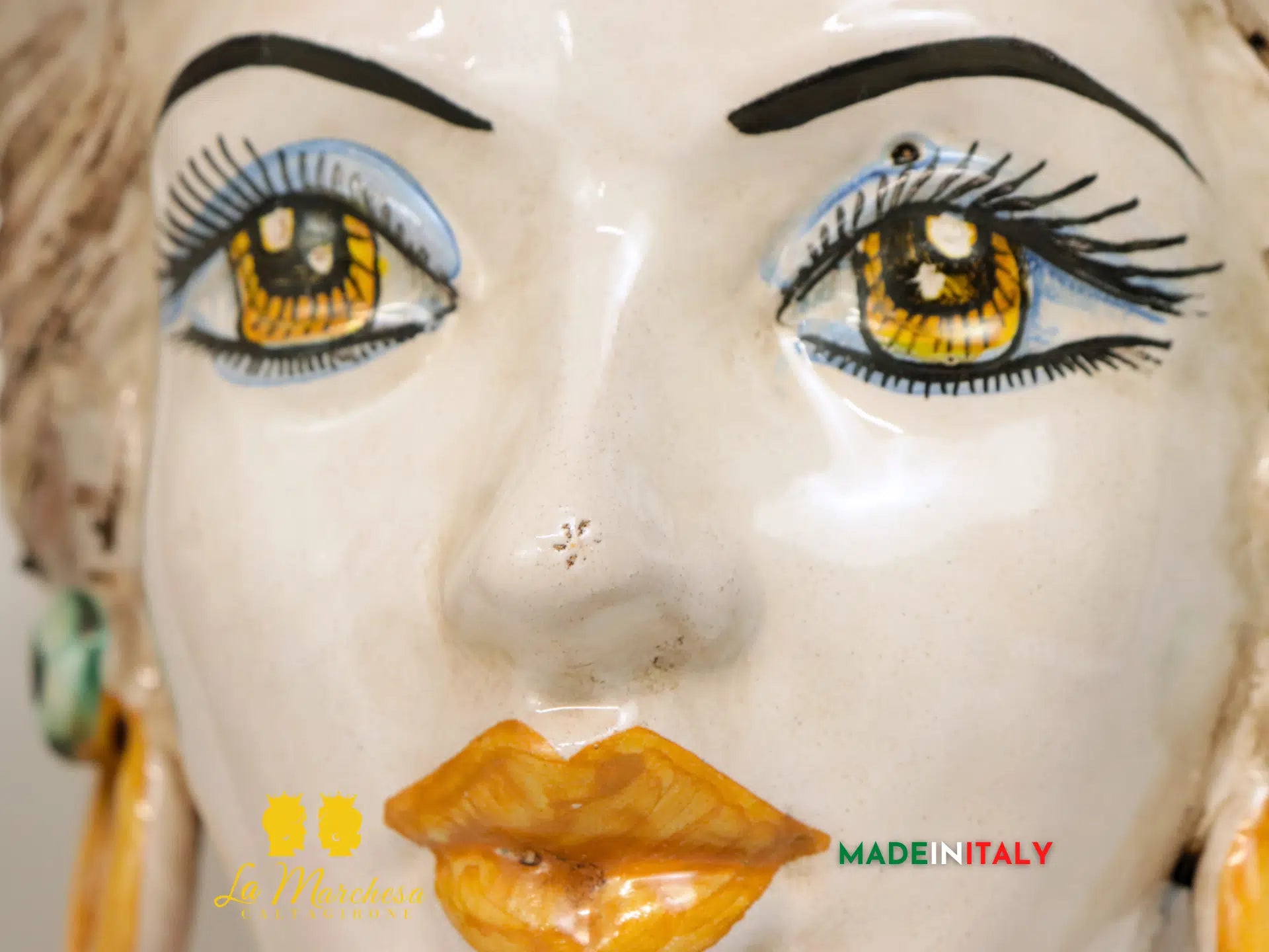 OUTLET - Teste di Moro Peperoncino in Ceramica di Caltagirone 27cm