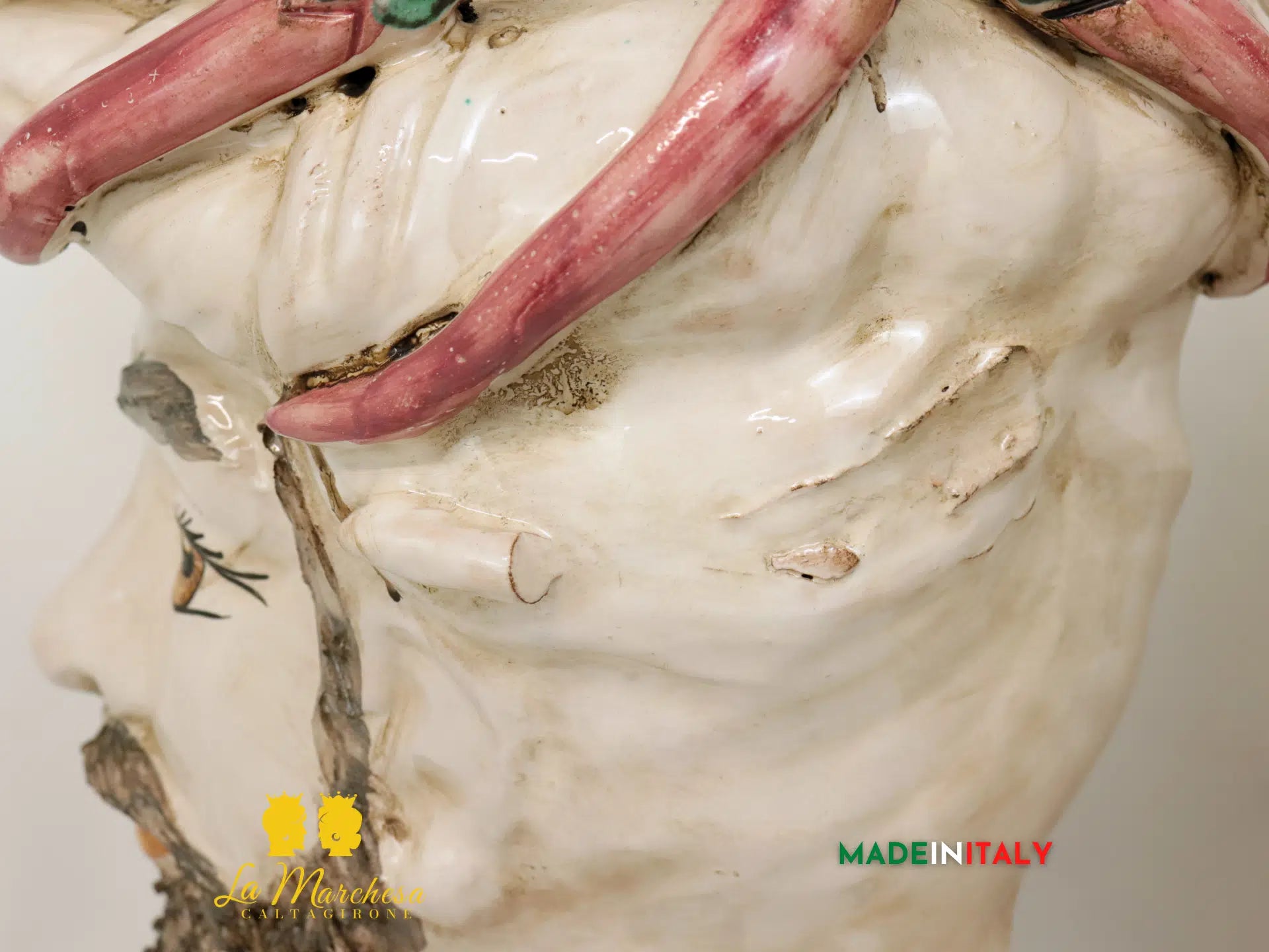 OUTLET - Teste di Moro Peperoncino in Ceramica di Caltagirone 27cm