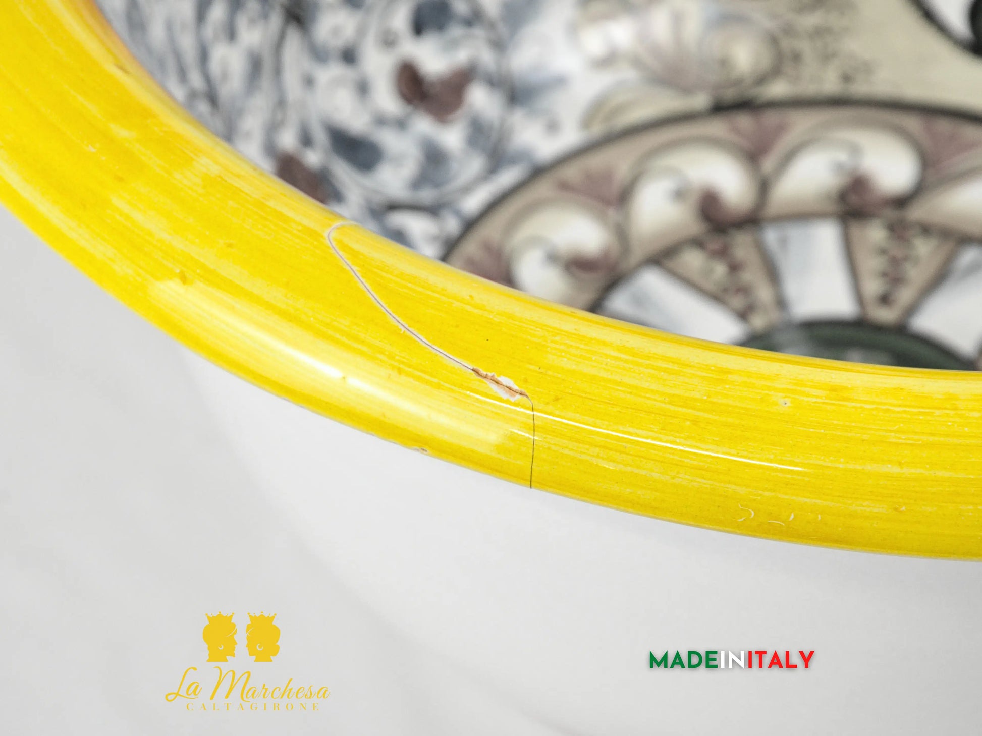 OUTLET - Lavello in Ceramica di Caltagirone per esterno/interno 44cm