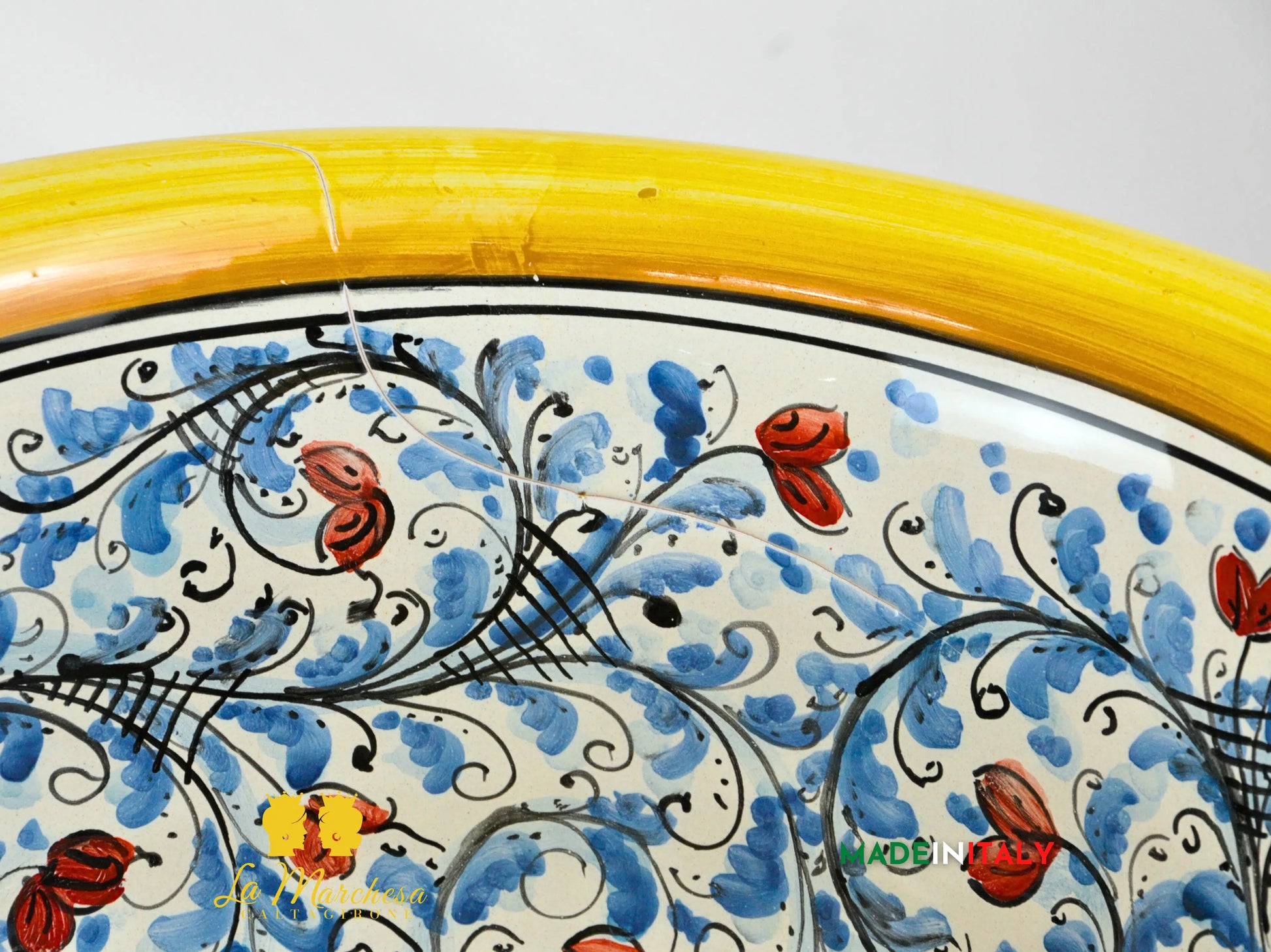 OUTLET - Lavello in Ceramica di Caltagirone per esterno/interno 44cm