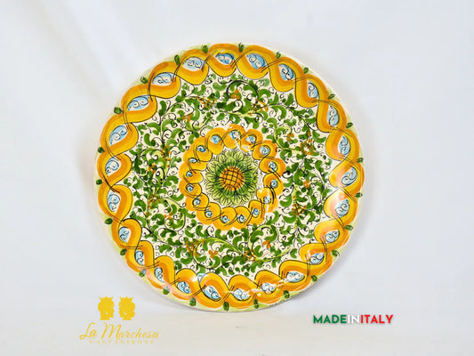 OUTLET - Piatto in Ceramica di Caltagirone 600 Verde