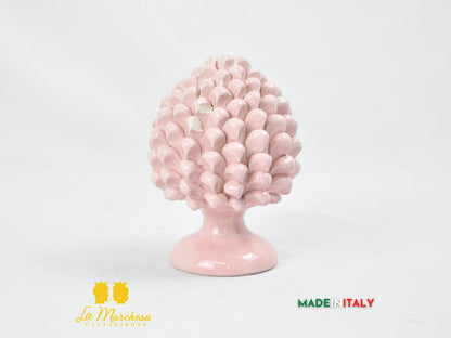 OUTLET - Pigna Siciliana Artigianale Rosa in Ceramica di Caltagirone 17cm