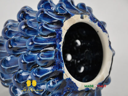 OUTLET - Pigna Siciliana in Ceramica di Caltagirone Portacandela 15cm