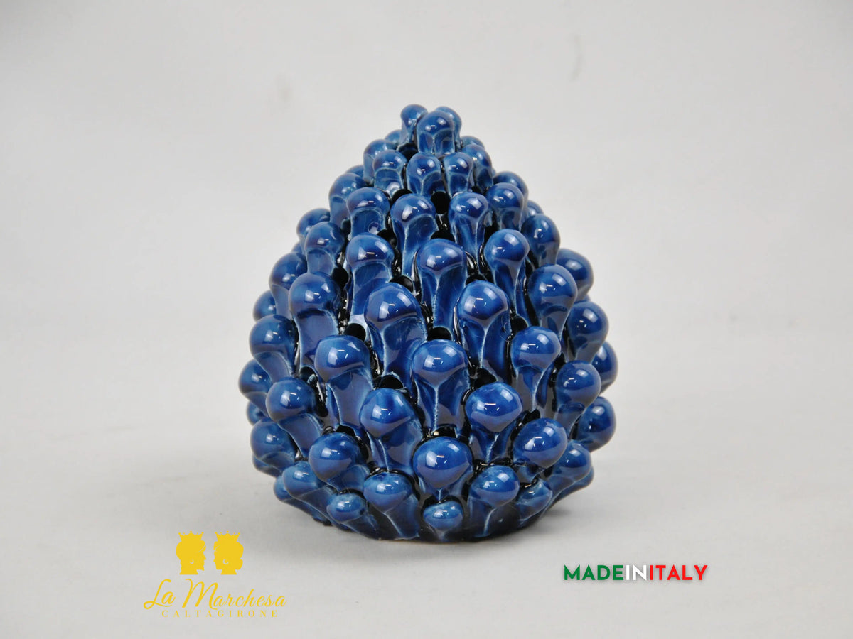 OUTLET - Pigna Siciliana in Ceramica di Caltagirone Portacandela 15cm