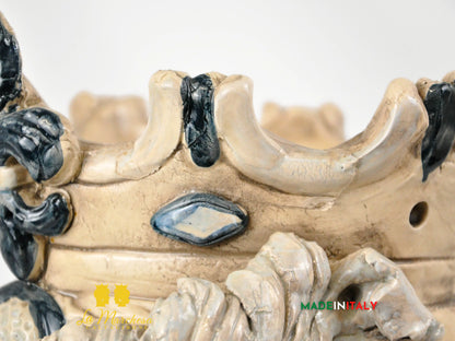 OUTLET - Testa di Moro Busto Nero Satinato in Ceramica di Caltagirone