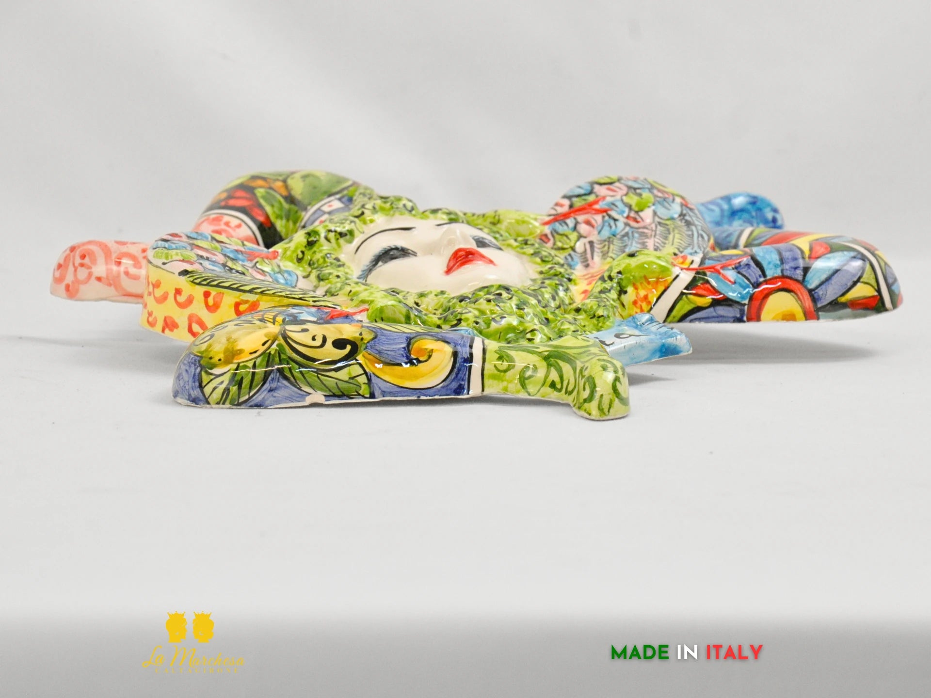 OUTLET Trinacria in Ceramica Caltagirone Carretto Siciliano 32cm