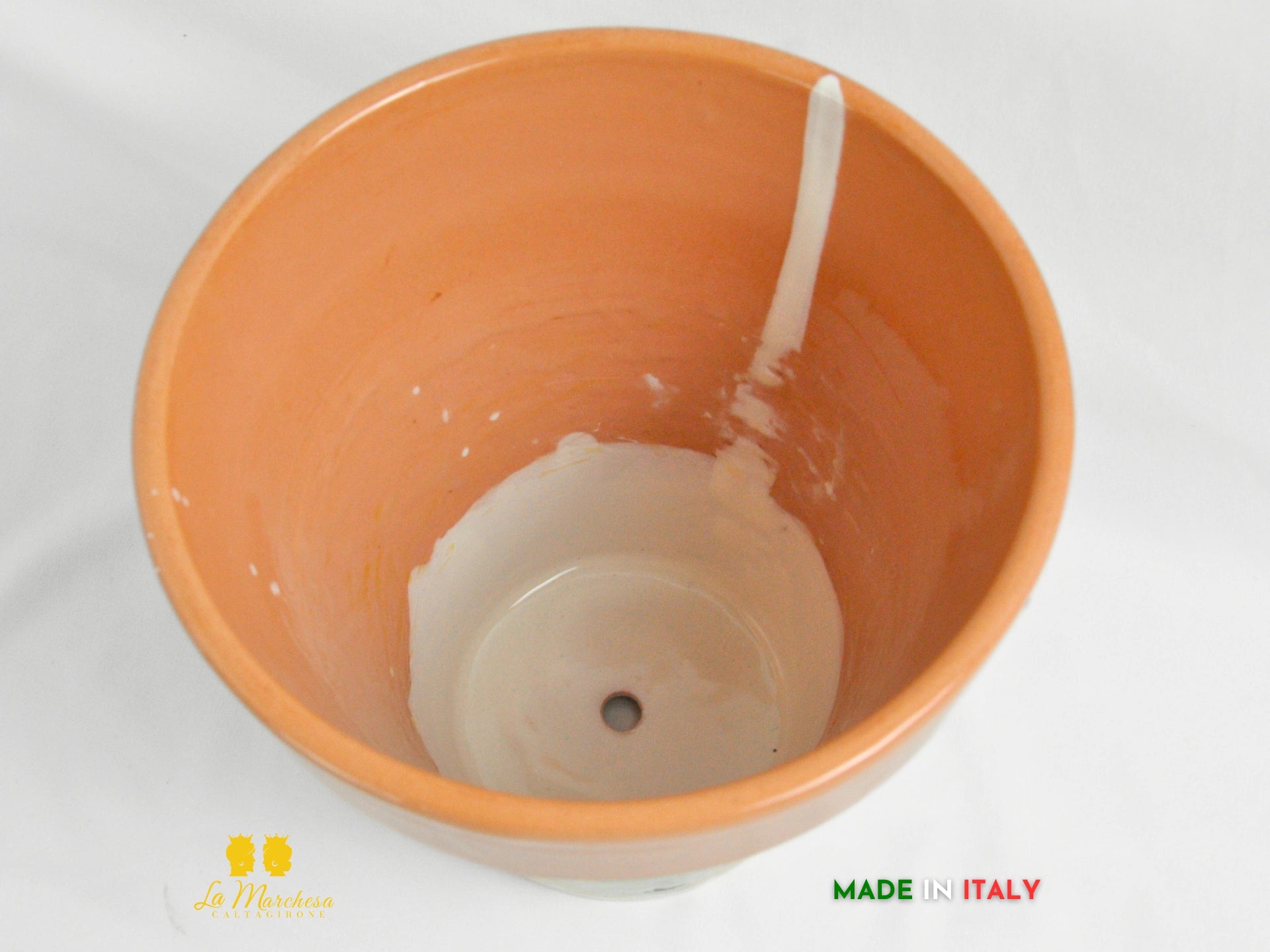 OUTLET Vaso in Ceramica di Caltagirone decoro Mattonelle scalinate 22cm