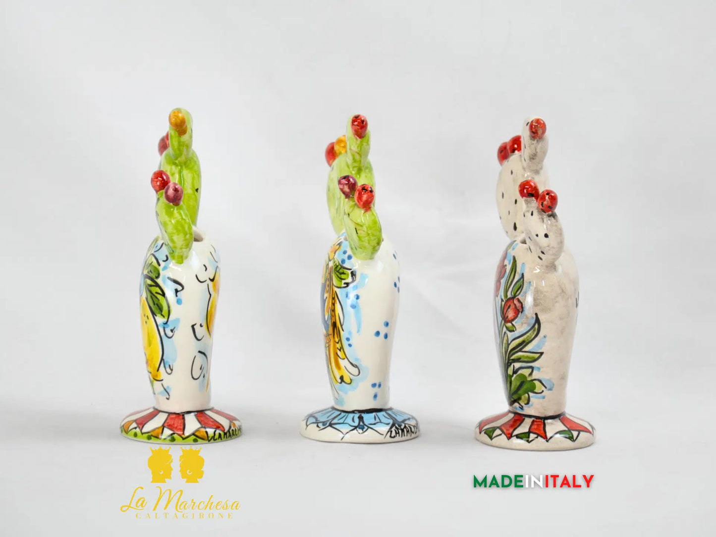 Profumatore ambiente in Ceramica di Caltagirone Fichi d'india - Vari Decori
