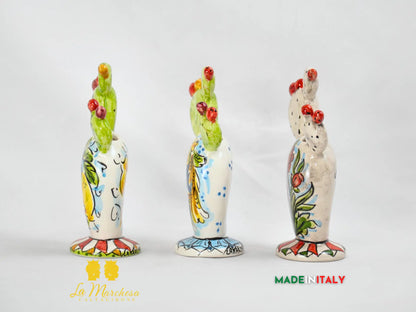 Profumatore ambiente in Ceramica di Caltagirone Fichi d'india - Vari Decori