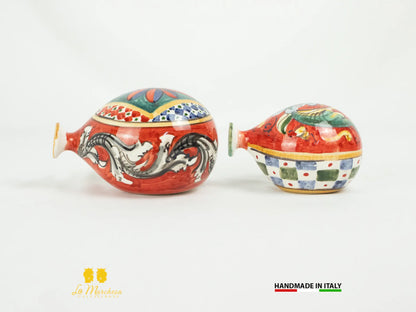 Palloncini in Ceramica di Caltagirone decorati a mano - Vari modelli