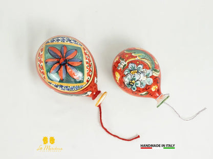 Palloncini in Ceramica di Caltagirone decorati a mano - Vari modelli