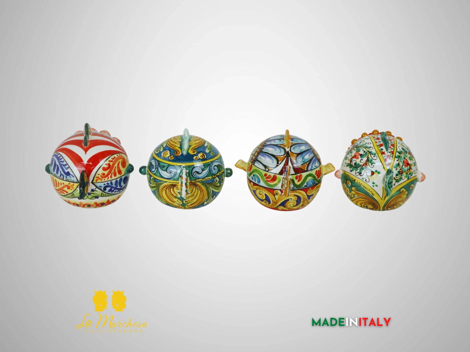 Pesce Decorato in Ceramica di Caltagirone - Vari Decori