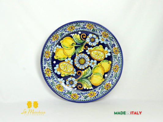 Fangotto - Piatti in Ceramica di Caltagirone rotondo 37cm - Vari Decori