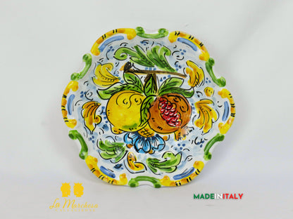 Piatto Barocco Decorato in Ceramica di Caltagirone - Vari Modelli