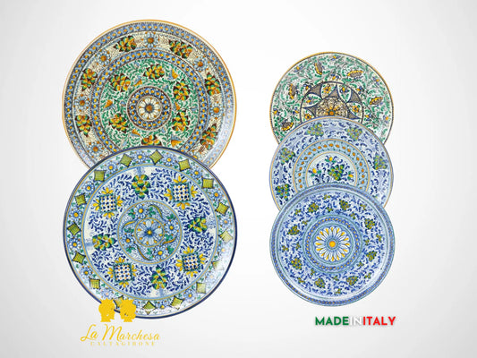 Piatto Decorato in Ceramica di Caltagirone