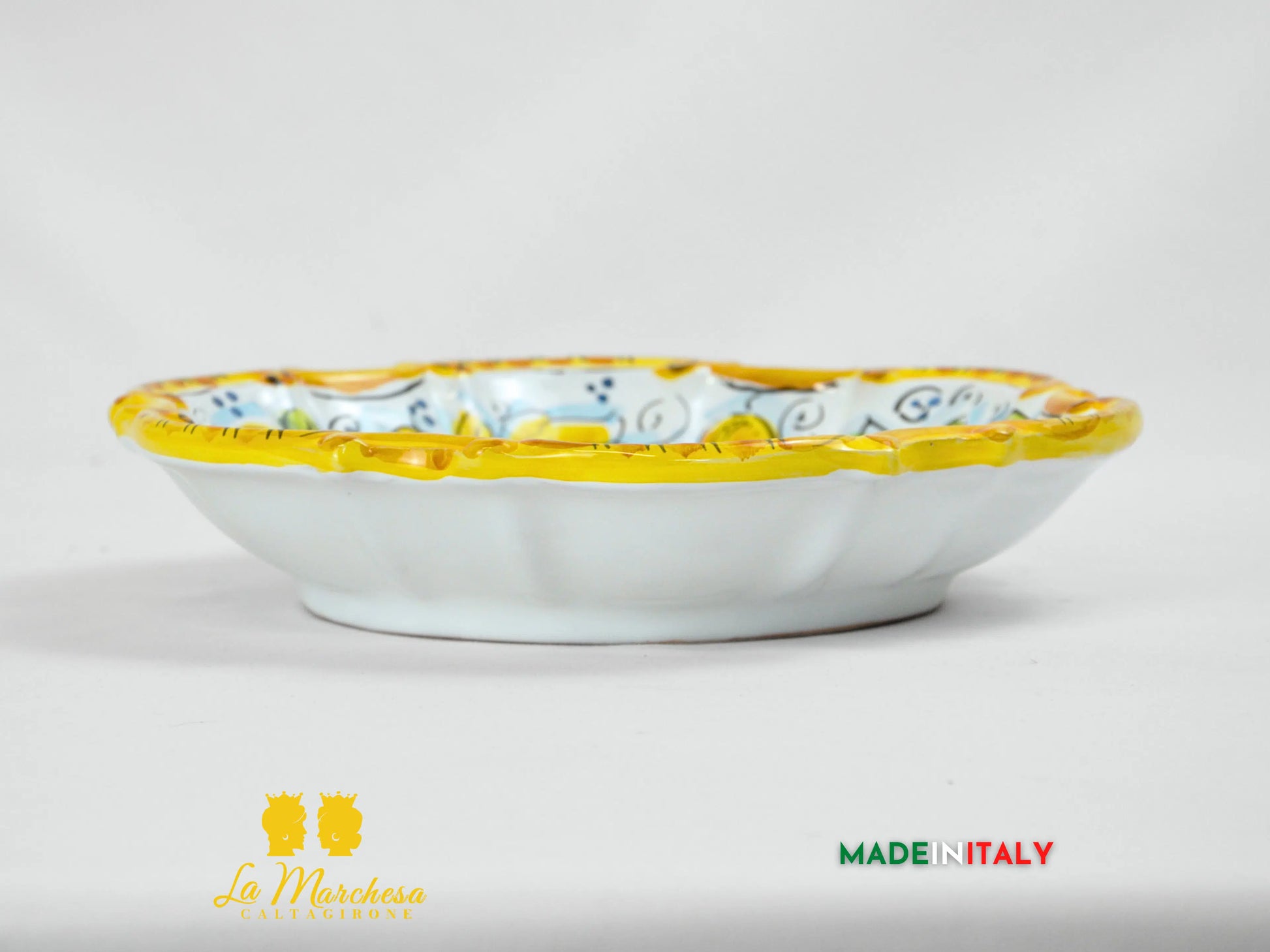 Piatto Barocco Decorato in Ceramica di Caltagirone - Vari Modelli