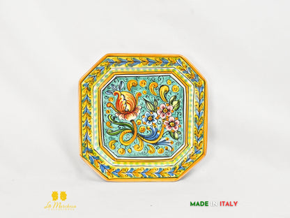 piattino in ceramica decorato a mano
