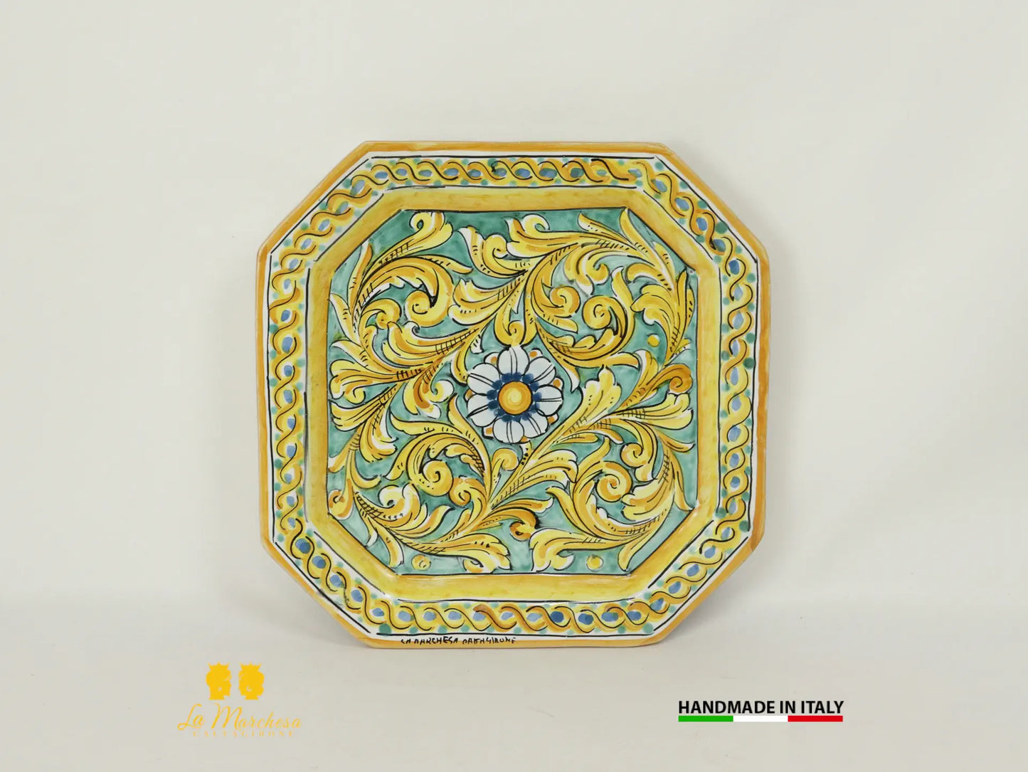 Piatto Ottagonale  in Ceramica di Caltagirone - Vari Modelli