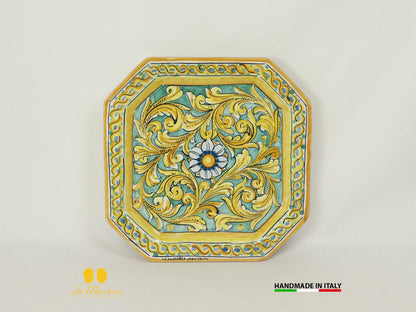 Piatto Ottagonale  in Ceramica di Caltagirone - Vari Modelli